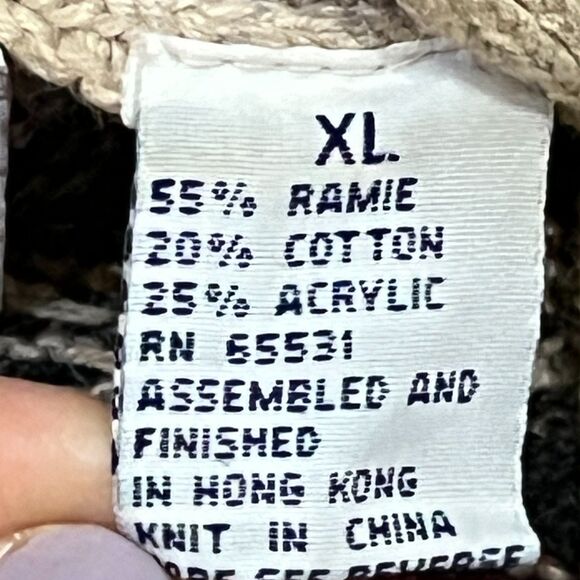 Vintage 90s Duplex Designs Patterned Knit Cardigan Sweater - Men's Size XL - Picture 4 of 7